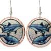 Colorful dolphin earrings for women who love ocean wildlife