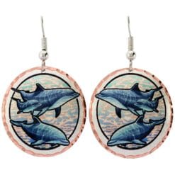 These handmade dolphin earrings will be your timeless treasure