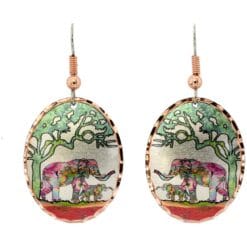 Fun to wear colorful elephant earrings