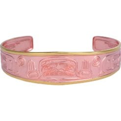 Affordable Copper bracelets embossed in Native Haida design