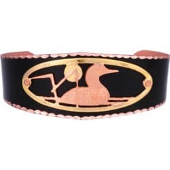 Cut out copper and gold loon handcrafted unique bracelets