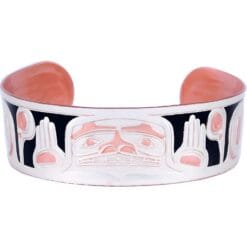Handmade Native Haida copper embossed for men