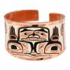 Buy adjustable handmade jewelry copper rings created in Native Haida design