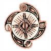Buy handmade jewelry brooches created in Native American four elements design