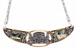 Fashion jewelry choker, Native Haida hands of creation choker necklace