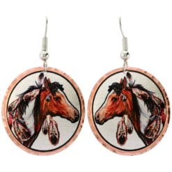 Impress everyone by wearing these gorgeous art jewelry horse earrings