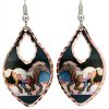 Wholesale art jewelry, morning run horse earrings designed by Bob Coonts