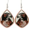 Red hawk earrings created in gorgeous design that never goes out of fashion