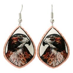 Hawk earrings designed by Lynn Bean
