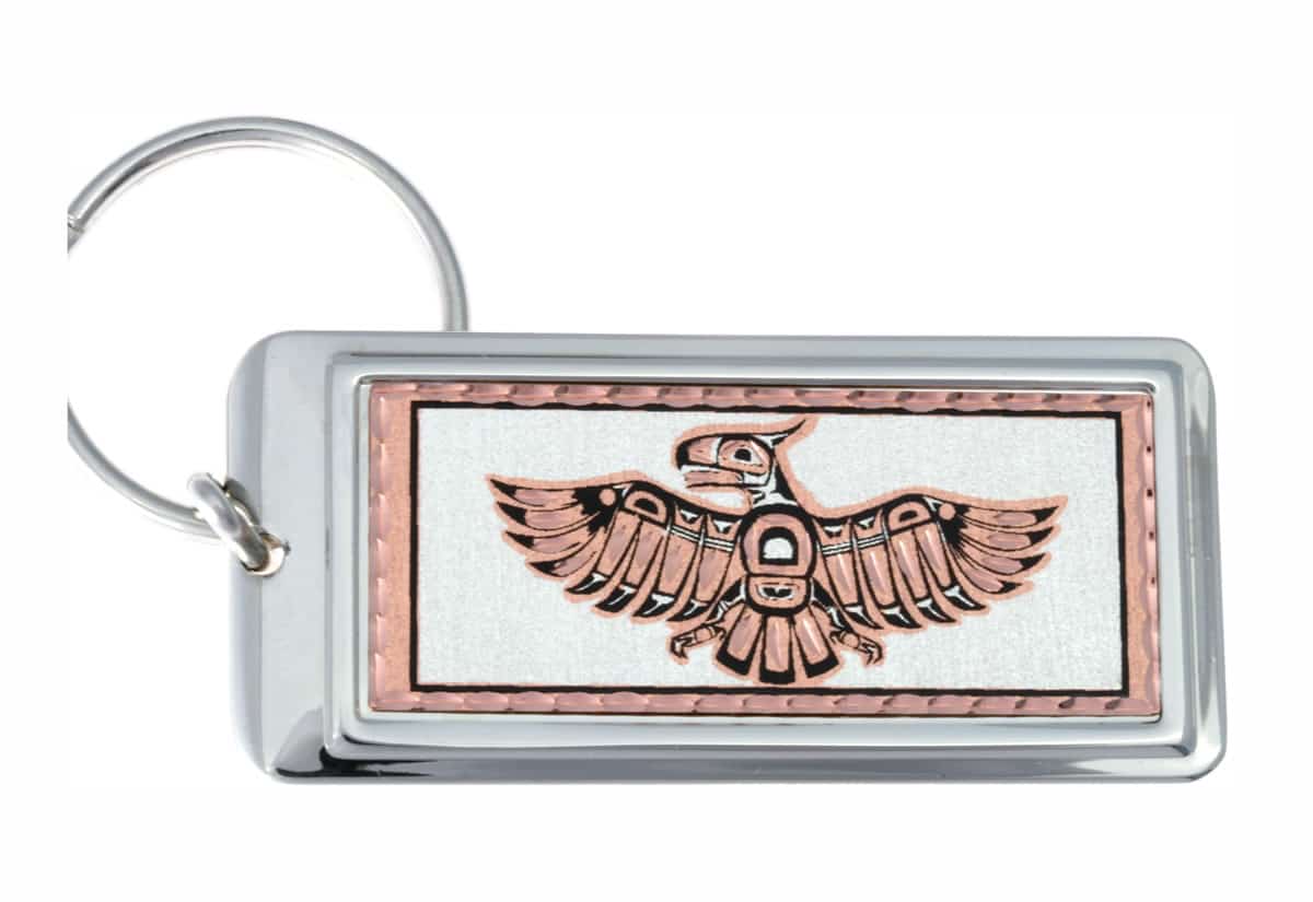 Handmade keychains, Native Haida Thunderbird key chain Handmade keychains, Native Haida Thunderbird key chain