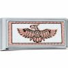 Buy unique men's money clips embellished with copper Native Thunderbird artwork