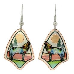 You will be mesmerizing everyone by wearing these wolf earrings