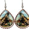 Wear women barrel racer earrings to complete your western fashionable look