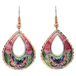 Butterfly earrings handmade for a fashionable feminine look
