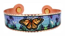 Buy pure copper magnetic bracelets for arthritis, monarch butterfly copper bracelet