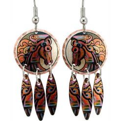 Whimsical Art Horse Earrings