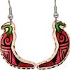 Red chili pepper earrings for women who love Southwestern fashion
