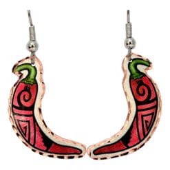 Buy Red chili pepper earrings for a Southwestern fashionable look that is attractive and feminine