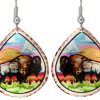 Colorful Buffalo Earrings
