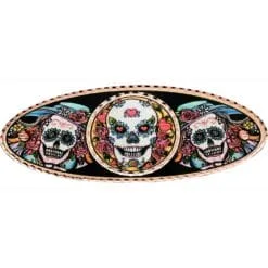 Colorful Artwork Day of the Dead Hair Clip