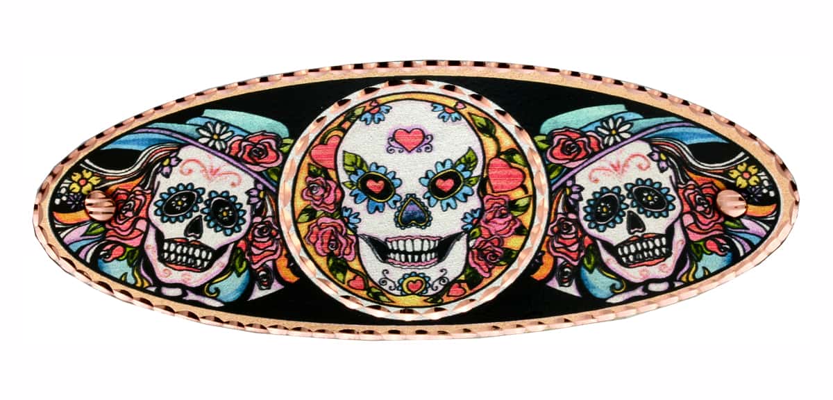 Colorful Day of the Dead Artwork Hair Clip Colorful Day of the Dead Artwork Hair Clip