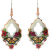 Colorful flowers and monarch butterfly earrings will take your breath away