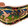 Buy cut out hummingbird bracelet gold and copper plated with colorful copper cuff background