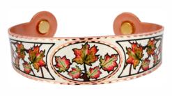Buy colorful maple leaves women's pure copper magnetic bracelets