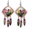 Buy dangle colorful tulips earrings perfect choice for women who love nature