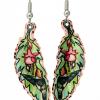 Buy hummingbird copper feather earrings created in vibrant colors to brighten up your day
