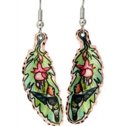 Purchase wholesale copper feather earrings, best online wholesale handmade jewelry supplier, Copper Reflections
