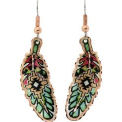 Native American copper feather earrings perfect choice for women