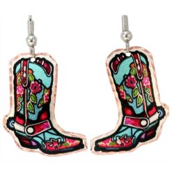 Wholesale Western Art Jewelry, Cowboy Boot Earrings