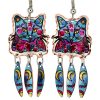 Whimsical Art Jewelry, Dangle Cat Earrings