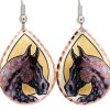 Dapple Grey Horse Earrings Bob Coonts