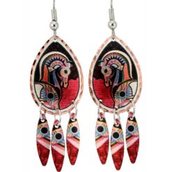 Dangle Horse Earrings, Whimsical Art Jewelry by Bob Coonts
