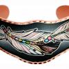 Gorgeous Copper Feather Bracelet, You will be amazed by the quality and originality of our handmade art jewelry