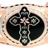 Filigree Style Flower Cross Bracelet