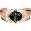Buy special floral cross bracelet handmade in filigree style