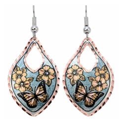 Attract attention by wearing these pretty flowers and butterfly earrings