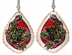 Native Gecko Lizard Earrings