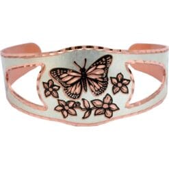 Show off your love for nature by wearing this delightful butterfly bracelet