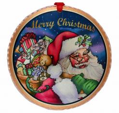 Handmade Christmas Ornament Santa and Toys