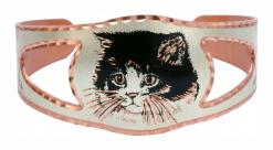 Purchase breathtakingly beautiful handmade copper kitten bracelet now!