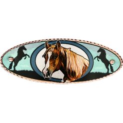 Horsedead Hair Clip Handmade in Colorful Artwork Designed by Lynn Bean