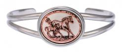 Buy Stylish Wire Bracelets Decorated with Handmade Foal and Horse Copper Artwork