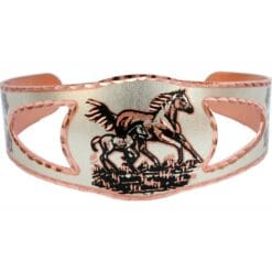 Buy pretty foal and horse bracelet handmade from copper for women who love horses