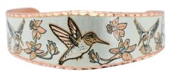 You will feel like a princess on your special day by wearing Copper Reflections handmade hummingbird bracelet