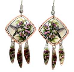 Dangle hummingbird earrings
