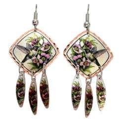 Gorgeous hummingbird earrings